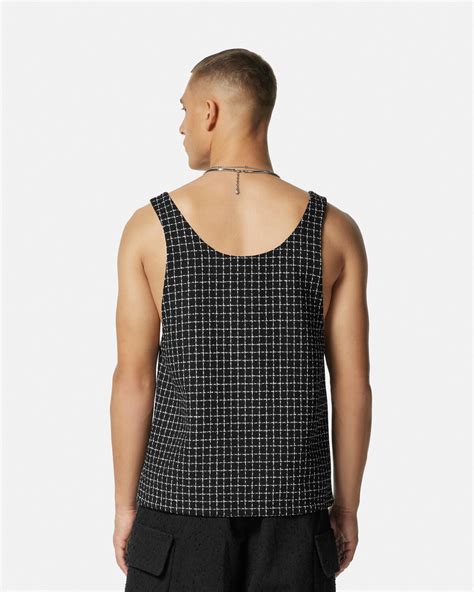 versace tank top crooks and castles|Tweed Tank Top Black .